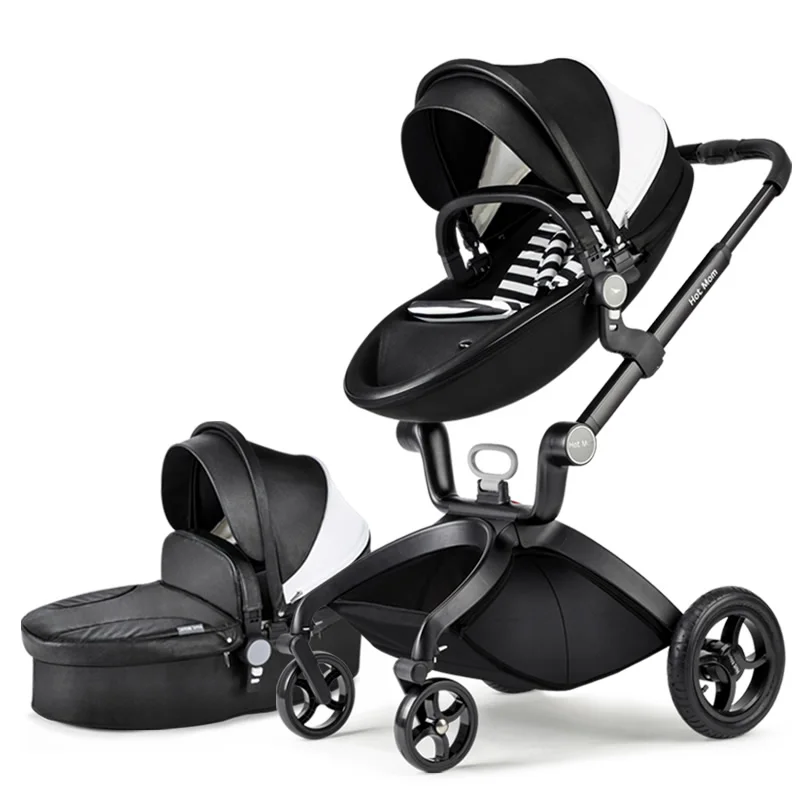 2020 ZheJiang Aluminum Alloy TS70 2 in1 Leather Hot Mom baby stroller with En1888 baby Stroller