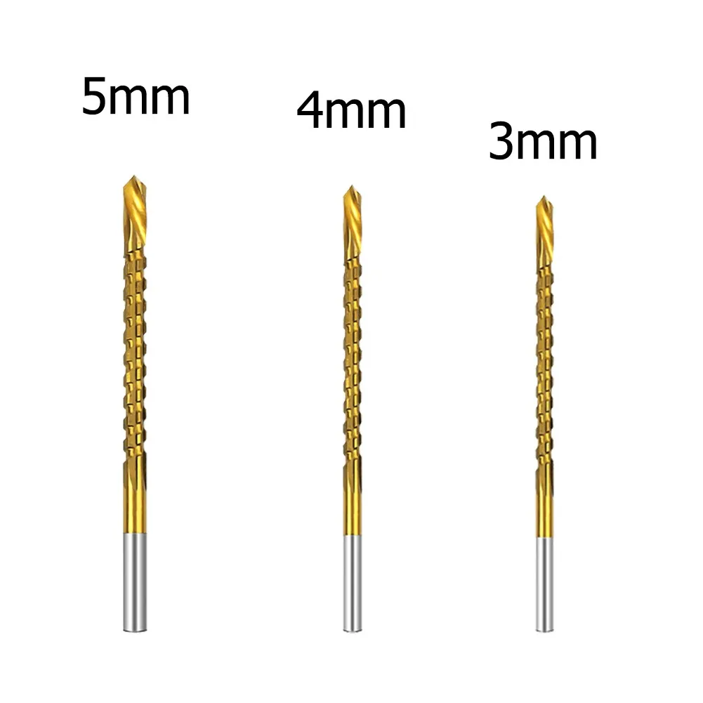 3pcs 3/4/5/6/6.5/8mm Serrated Drill Cobalt Drill Bit Set HSS  Composite Tap Metric Screw Drill Bit Hacksaw Drill Bits