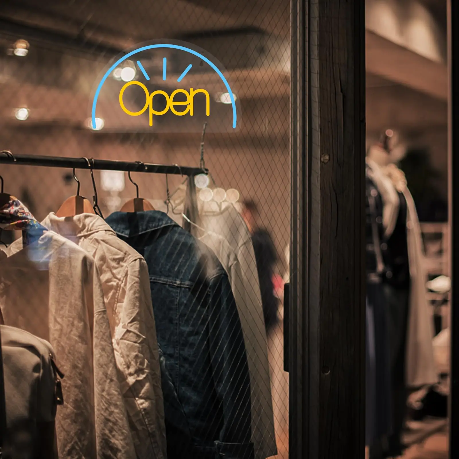 ป้ายไฟนีออนแบบเปิดสำหรับธุรกิจ ไฟนีออน LED พร้อมสวิตช์เปิด/ปิดแบบหรี่แสงได้ผ่าน USB สำหรับร้านค้า บาร์ ร้านอาหาร โรงแรม งานปาร์ตี้