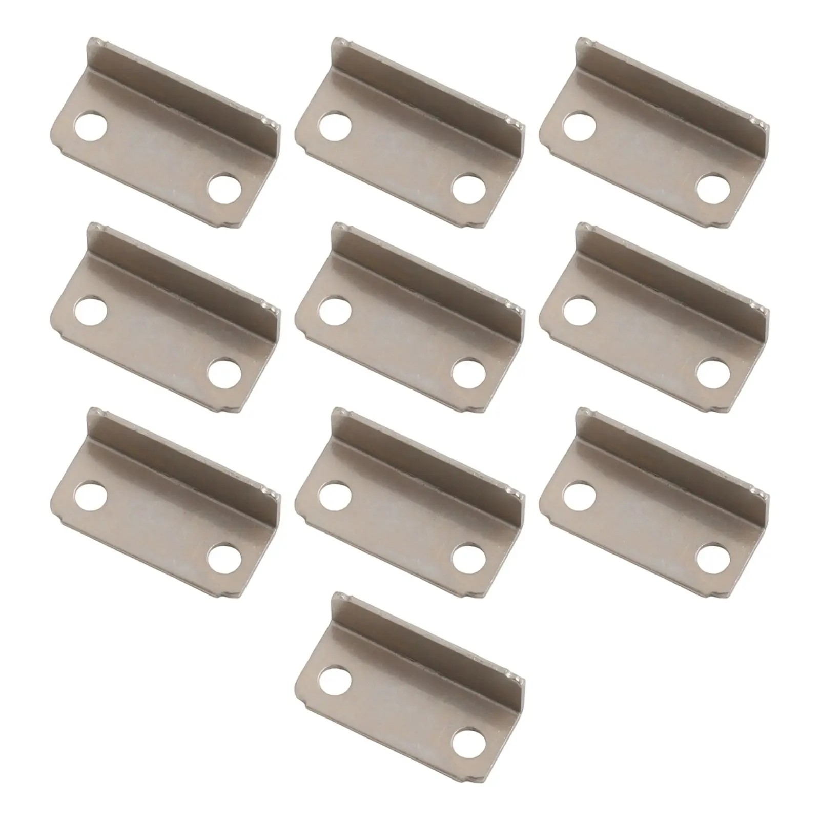 Hardware Drawer Strike Plate Tools Drawer Lock Strike Plate Metal Replacement Right Angle 10Pcs Brand New Practical