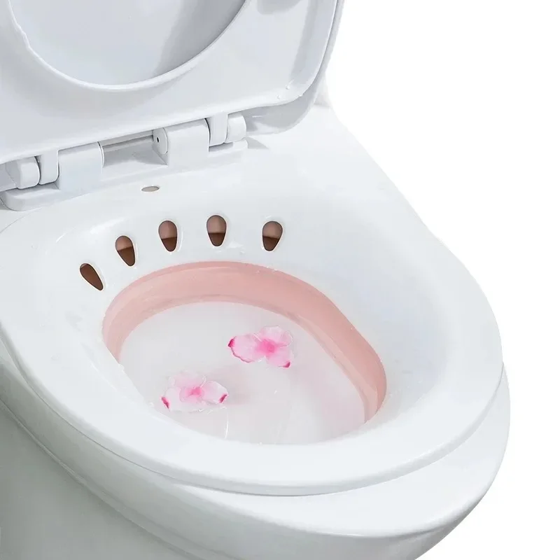 Bañera de remojo plegable para embarazadas, bañera de hidromasaje para hemorroides, bidé, lavabo especial
