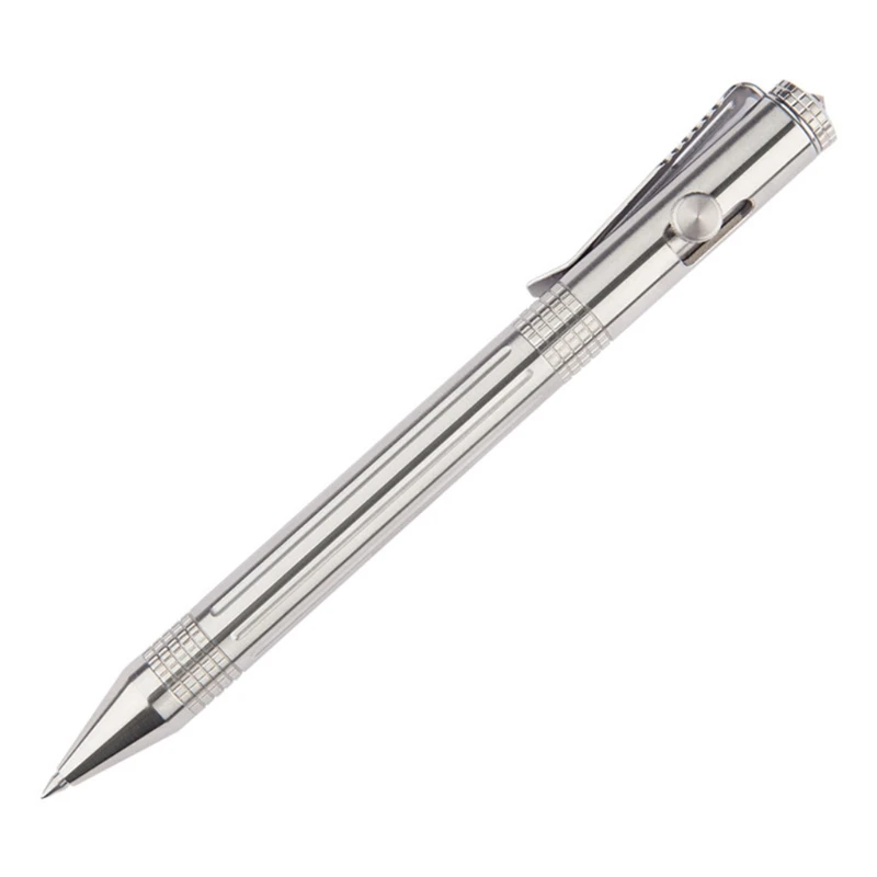 Multi-purpose Premium Bolt Action Pen Regular Refill Durable Stainless Steel Clip Weight Balanced for Signature Office