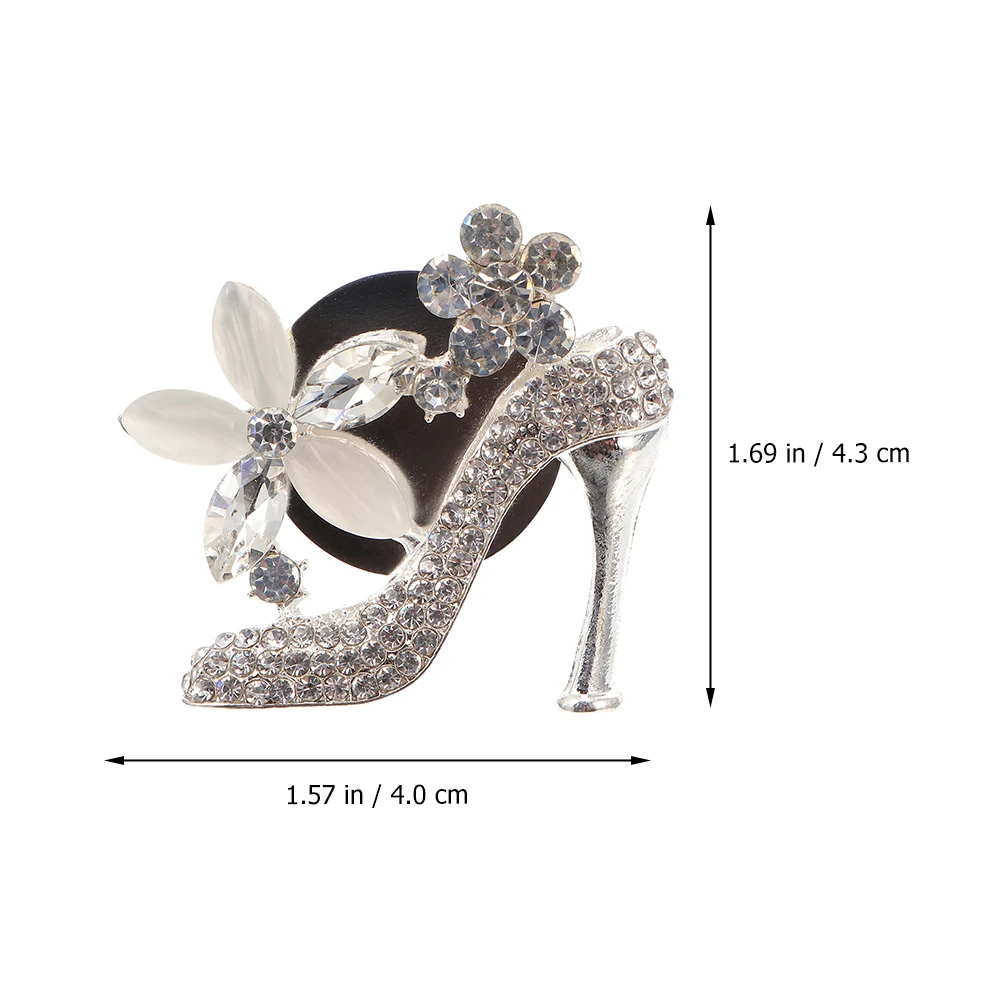 2 Pcs Perfume Clip Aroma Car Diffuser Air Vent Freshener Rhinestone Plastic Alloy High Heel Design Easy Install