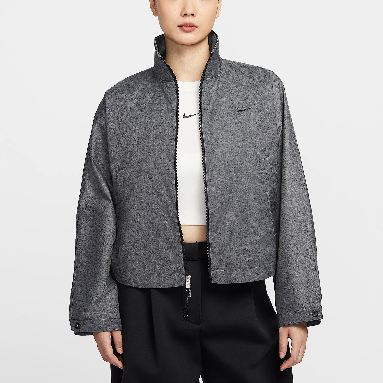 

Nike genuine Spring Women's Woven Sports Stand Collar Jacket IF5452-010