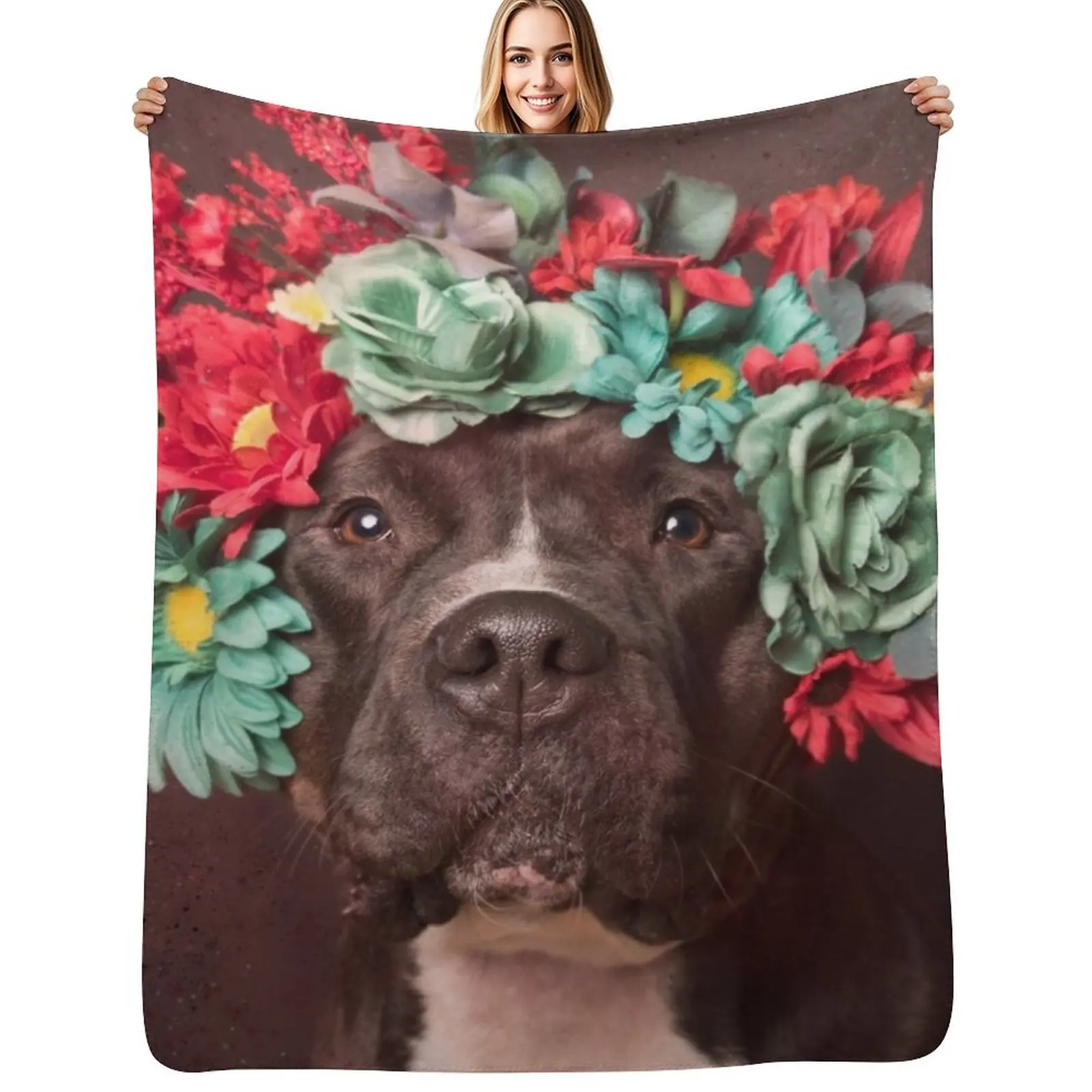 Flower Power, Molly Throw Blanket for babies for winter Thin Custom Weighted Cute Blankets