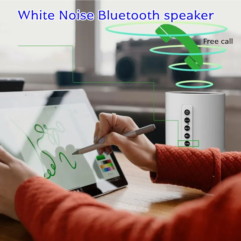 

Touch Contro White Noise Bluetooth Speaker Bedside Tablel Lamp LED Screen Clock Small Subwoofer Protable RGB Night Lights Audios