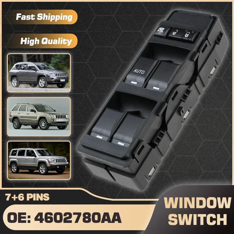 

Переключатель Стеклоподъемника для Jeep Compass MK49 MK1 Jeep Patriot MK74 2011-2014 Jeep Grand Cherokee WK MK3 2005-2006 4602780AA