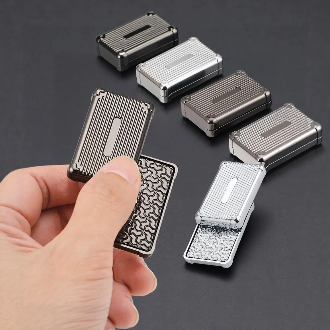 Metall Push-Pull Slider Fidget Toy Magnetischer Stressabbau Haptischer Slider EDC Taschenspielzeug gegen Angstzustände und für mehr Konzentration Geschenke
