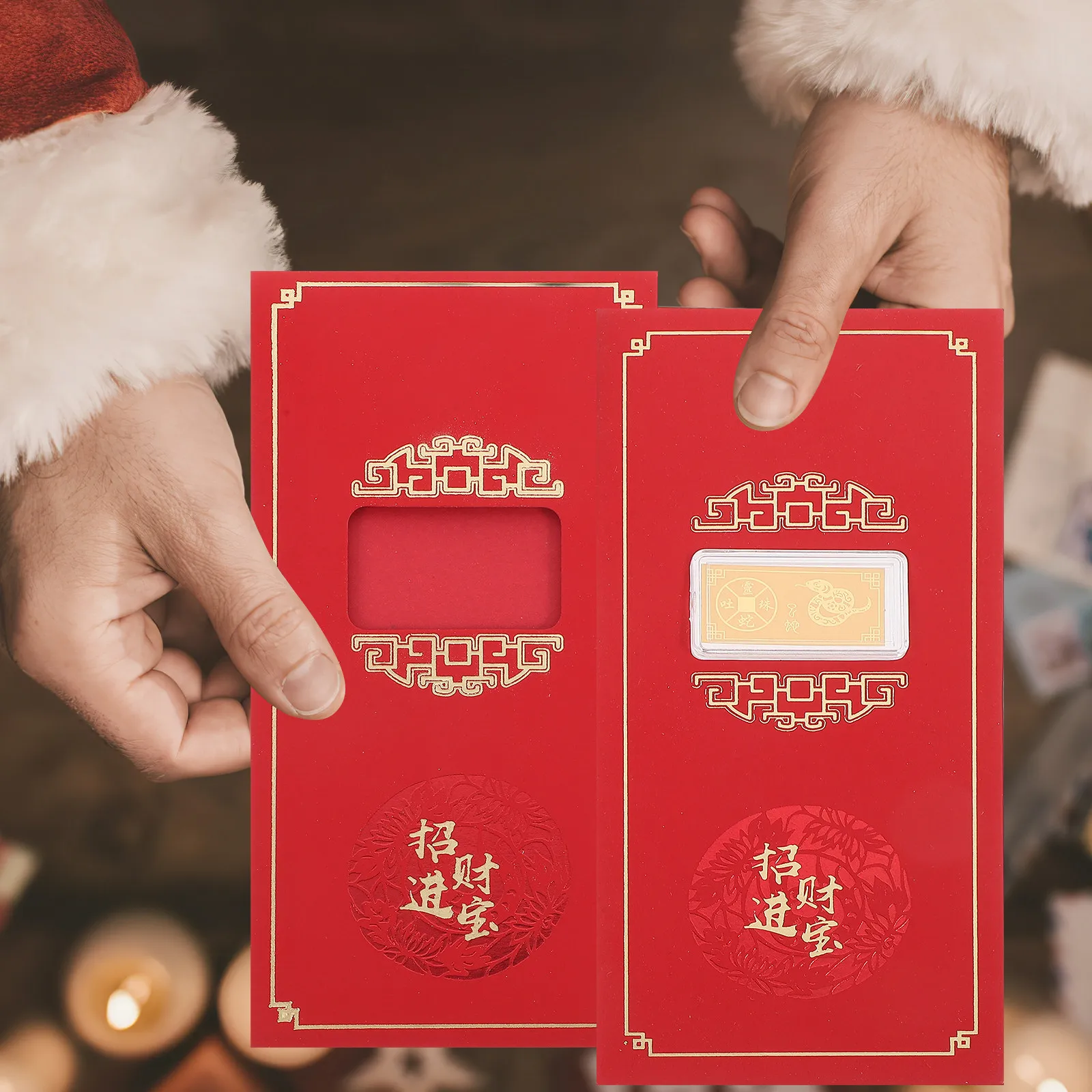 

6Pcs Snake Year Red Envelopes 2025 Chinese New Year Red Packets Traditional Paper Money Bags Festival Gift