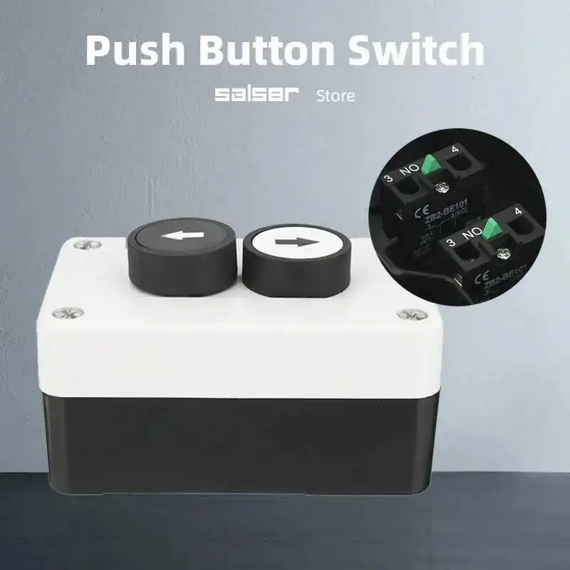 

Кнопочный переключатель со стрелками вверх/вниз 2НО контакты Подъемник Роликовая дверь Грузовой хвостовой подъемник Двойная изоляция Встроенный 2-ходовой кран