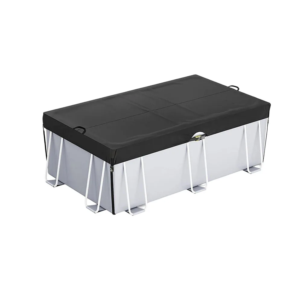 

Debris Protection 210D Oxford Fabric Easy Installation Accessories Long-lasting Material Waterproof Rectangular Pool Cover