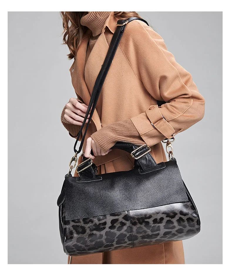 Aidrani Echtleder-Handtasche 2026 Damen-Mode-Tasche Premium Leopardenmuster Luxusmarke Top-Rindsleder-Tasche – Detail 2