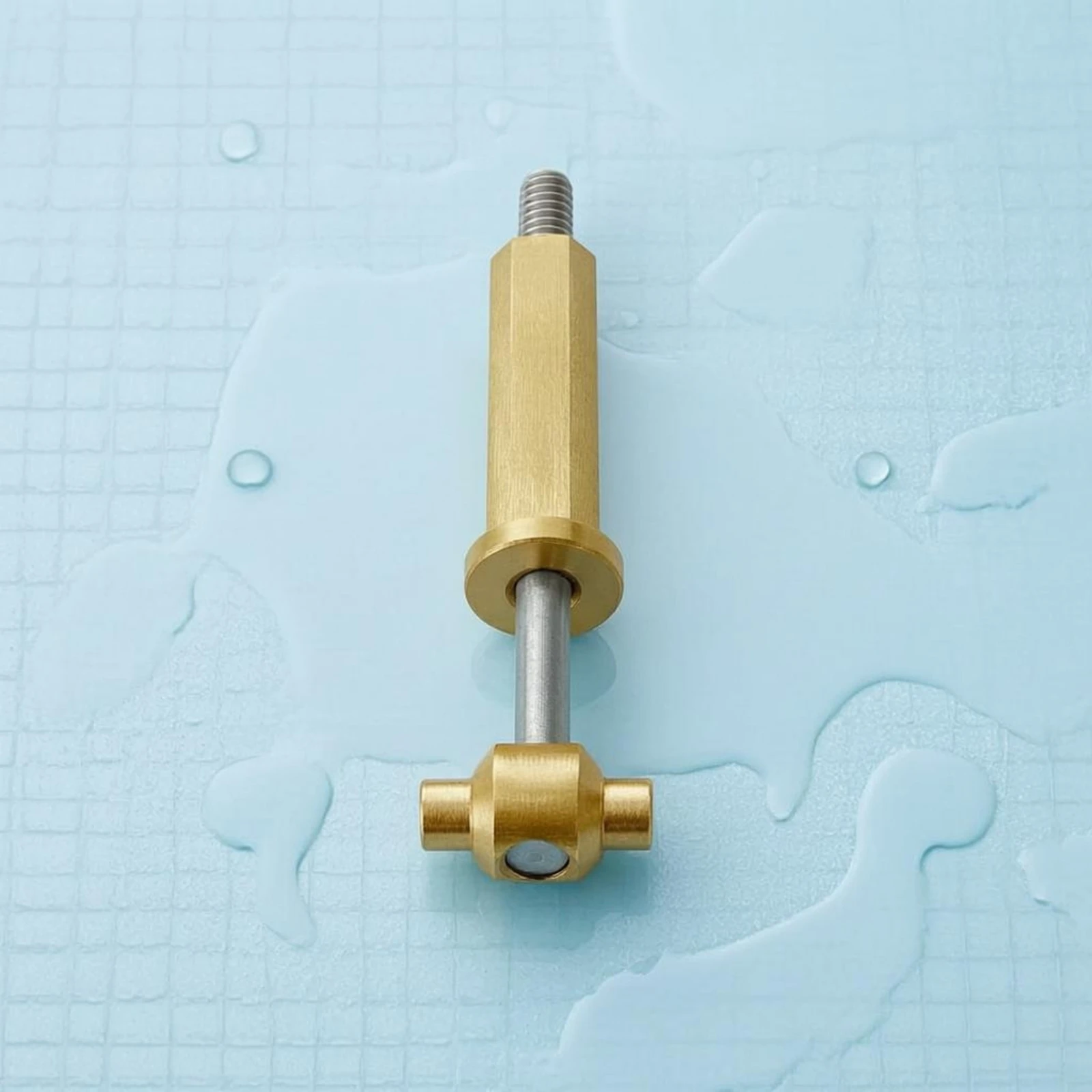 Replacement Clamp Knob Assembly Hexagonal Brass Filter Knob Assembly Wear Resistant Silver Metal