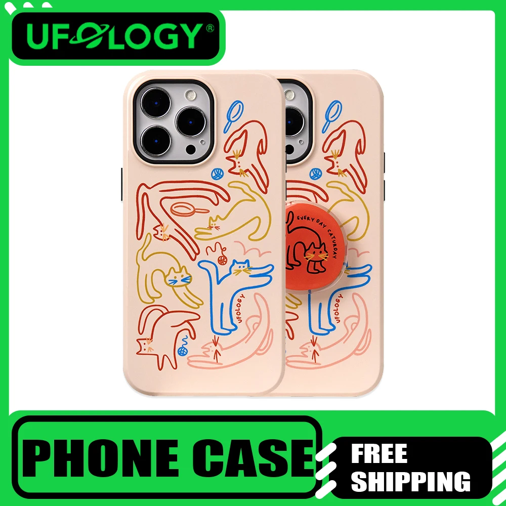 

Ufology UL374 чехол для телефона оригинальный магнитный чехол с защитой от падения на присоске для iPhone 16pro/14pro все включено с кронштейном чехол для телефона