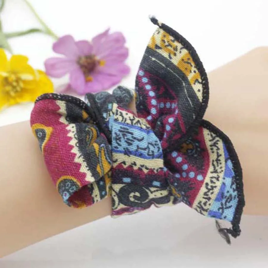 Shsby Watch accessories Ladies flower cloth Watch Bands women Wrist Bands For Clock lady Headwear girls Cloth art hair bands