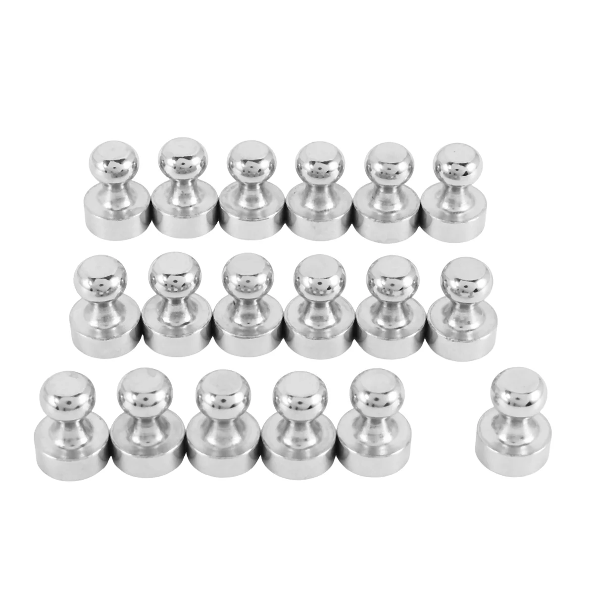 18Pcs Metal Magnetic Push Pins Magnetic Thumb Tacks, Practical Fridge Magnets, Perfect for Whiteboard, Magnet Board