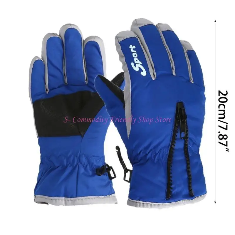 85AE Guantes de esquí niños – Invierno resistentes viento y desgaste - imagen 5