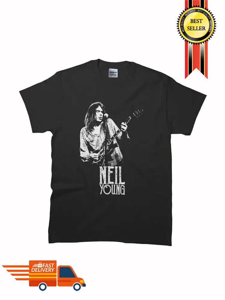 

New Young Neil - The White Stencil Classic Premium MAN WOMAN T-Shirt SIze S-5XL