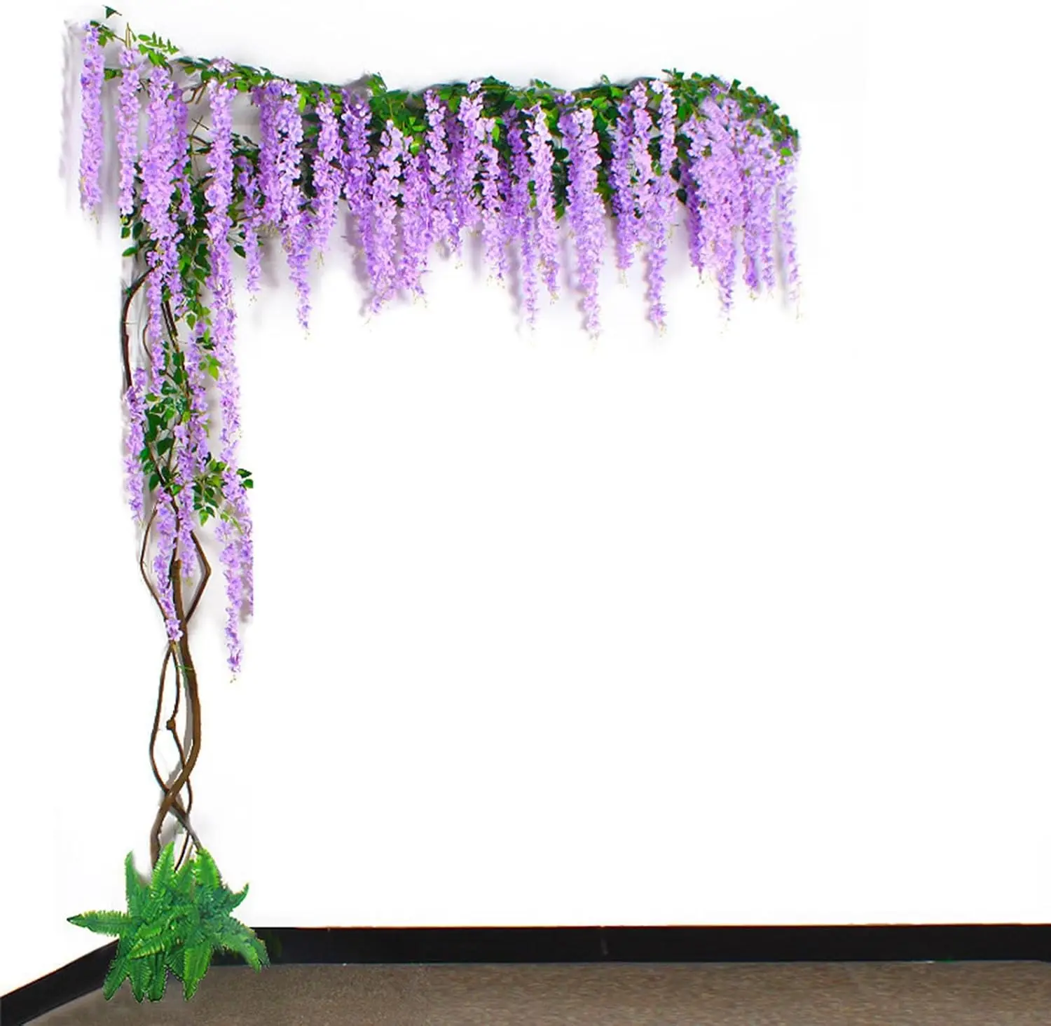 

Purple Artificial Cherry Blossom Tree- Fake wisteria flowersTrees for Office, Bedroom, Wedding, Party Decor