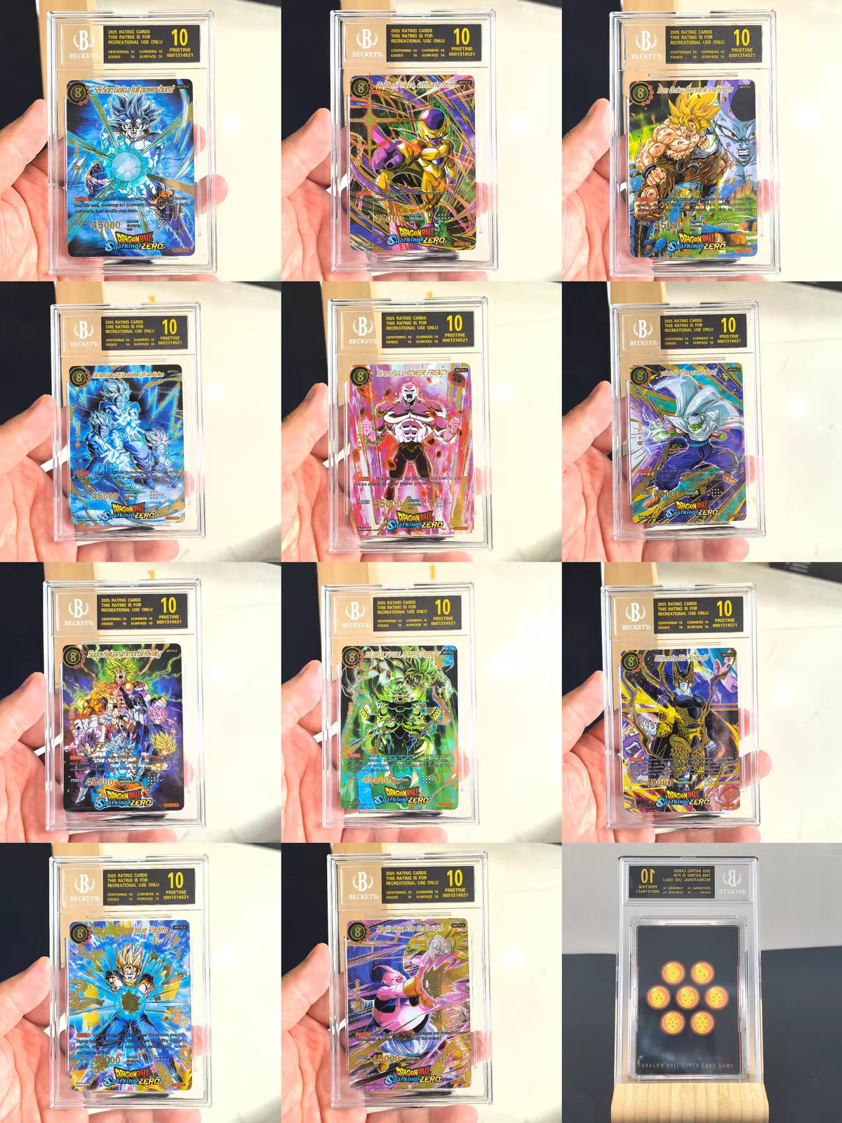 DIY Anime Dragon Ball Card Brick Collection - Collect 11 Pieces of Goku's Set of Cards and Bricks