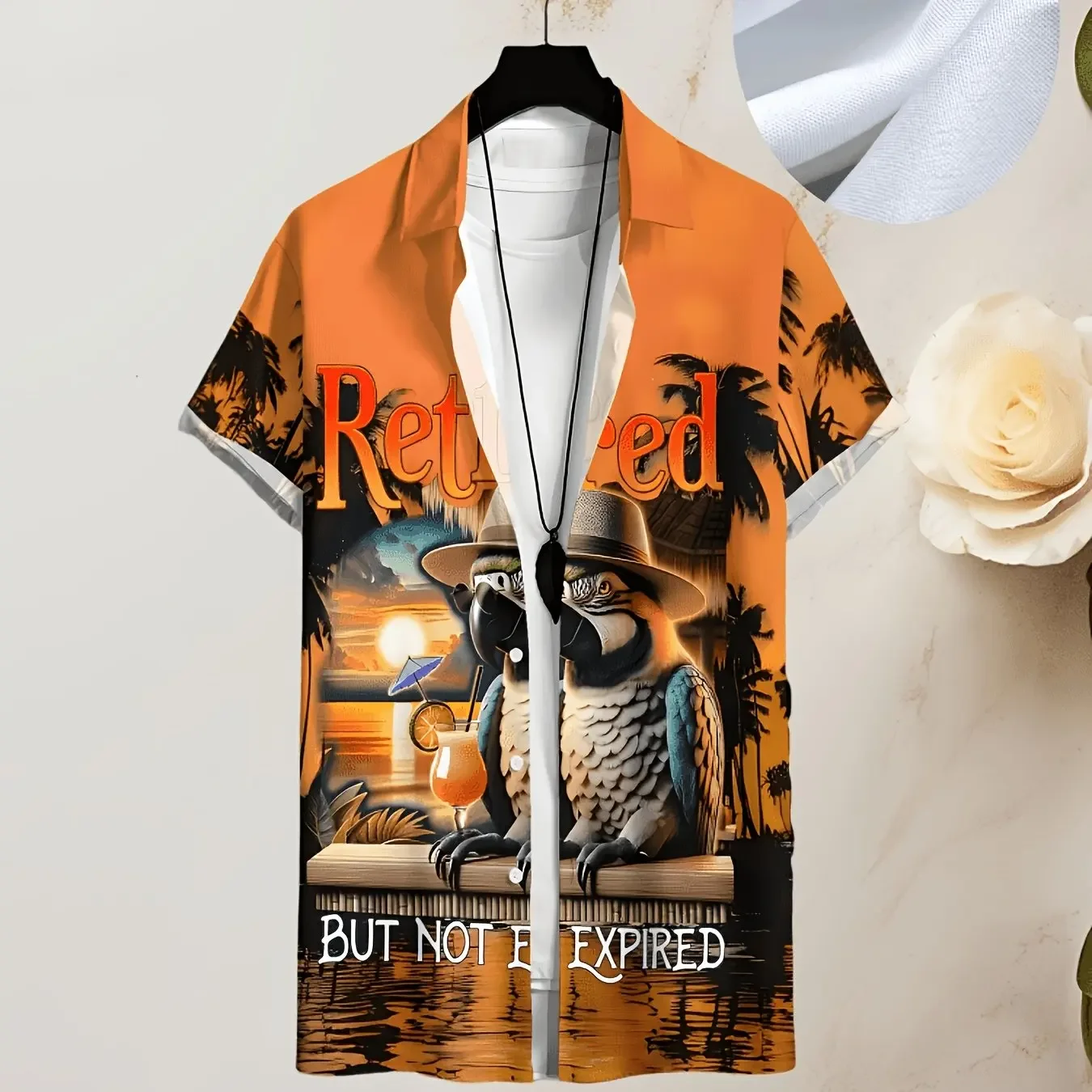 Lightweight All Over Print Summer Shirt Diverse Graphic Options Mens Beach Party Lapel Button Short Sleeve Shirts