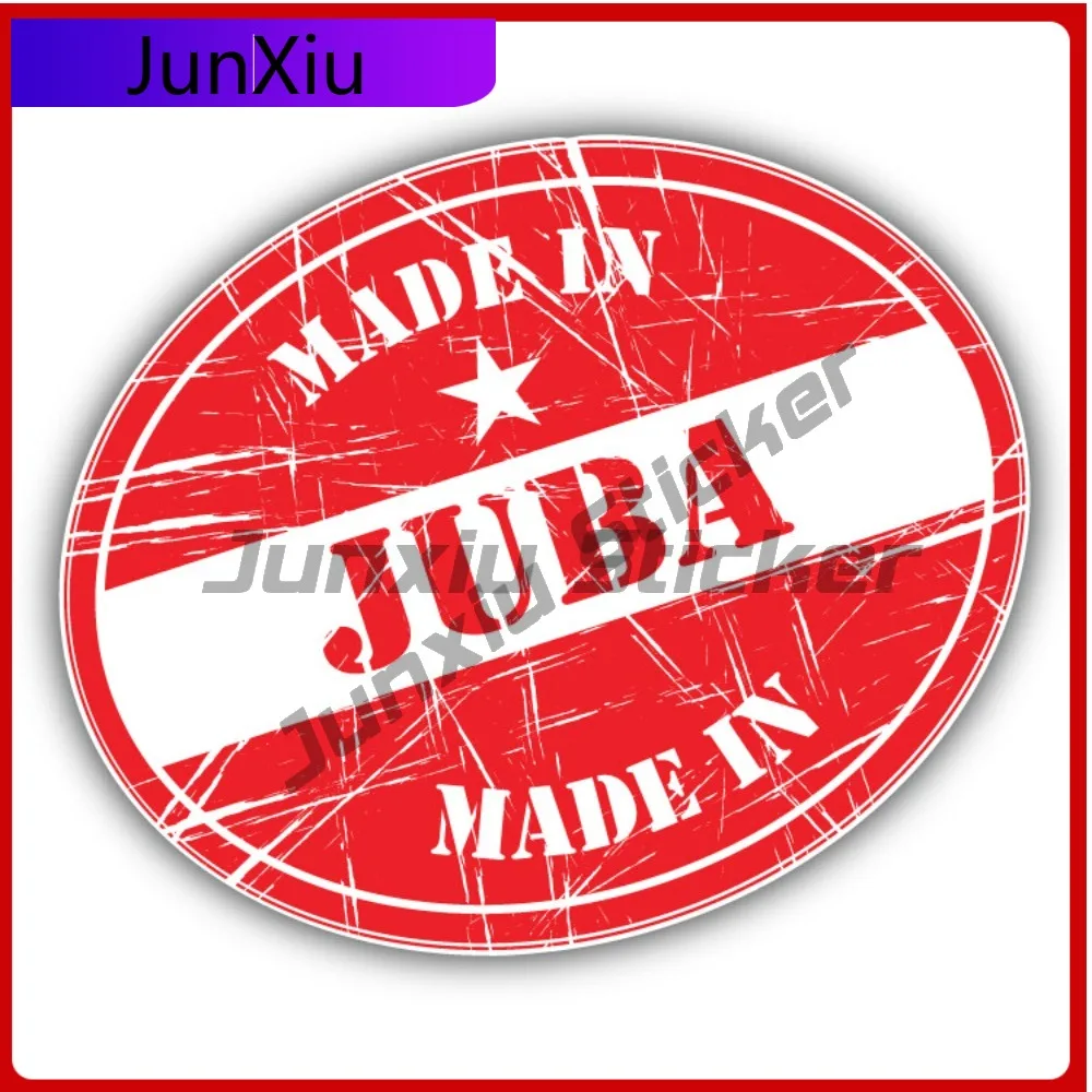 

Made In Juba Creative Sticker Travel Stamp Car Decal Bumper Stickers Funny Style Truck Use For Car Bum Car Sticker Accessorie