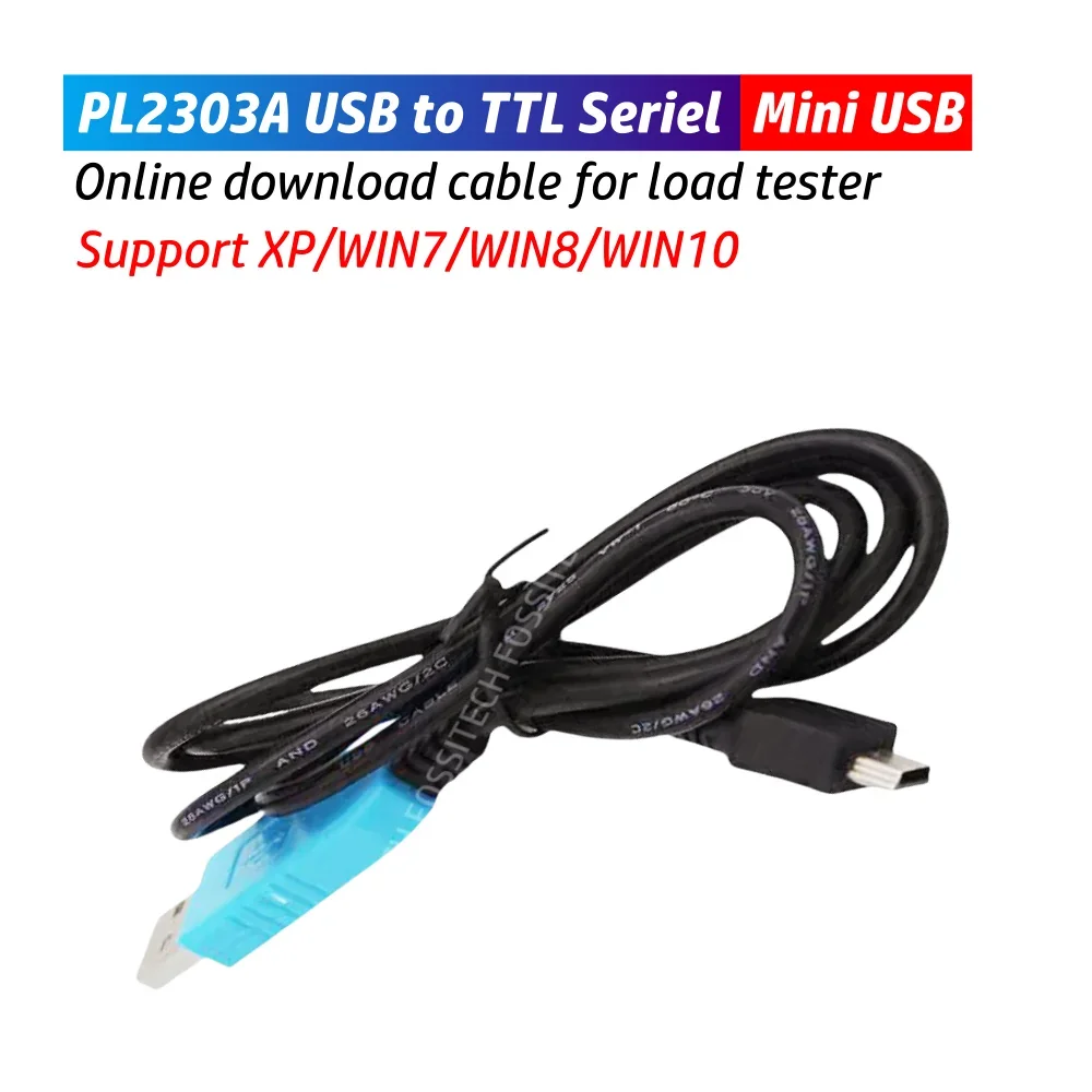 Imagem -02 - Cabo Serial Usb para Ttl Testador de Carga Ebc Ebd Cabo de Download On-line Mini Conector Usb de Aviação de Núcleos Pl2303a