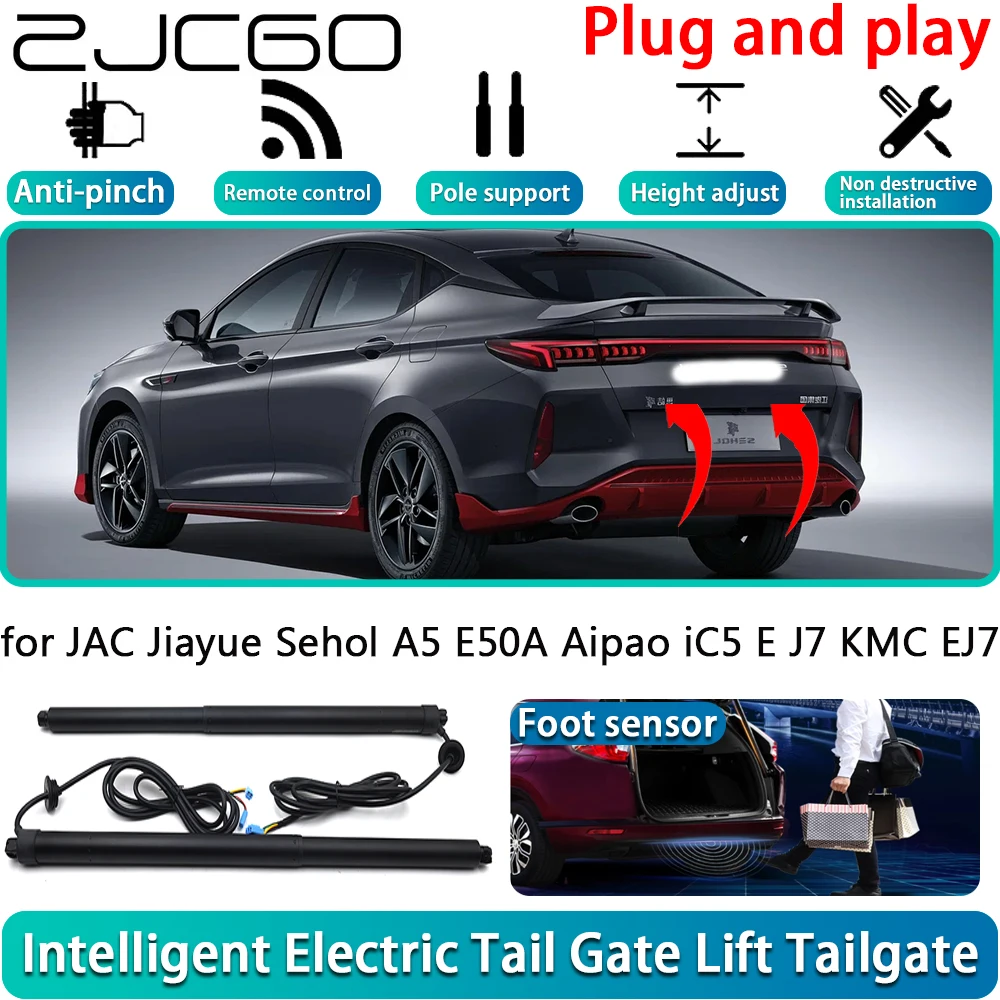 

ZJCGO for JAC Jiayue Sehol A5 E50A Aipao iC5 E J7 KMC EJ7 OEM Electric Powered Tailgate Power Liftgate Automatic Tailgate System