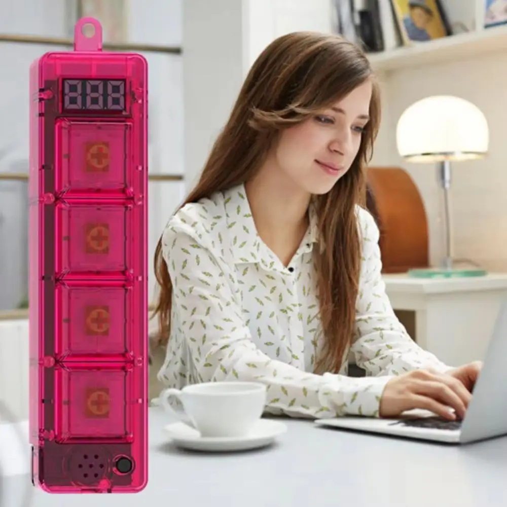 With LED Light Keyboard Fidget Portable Crystal Clicker Keyboard Keychain Calming Game Console Free Assembly Sensory Travel