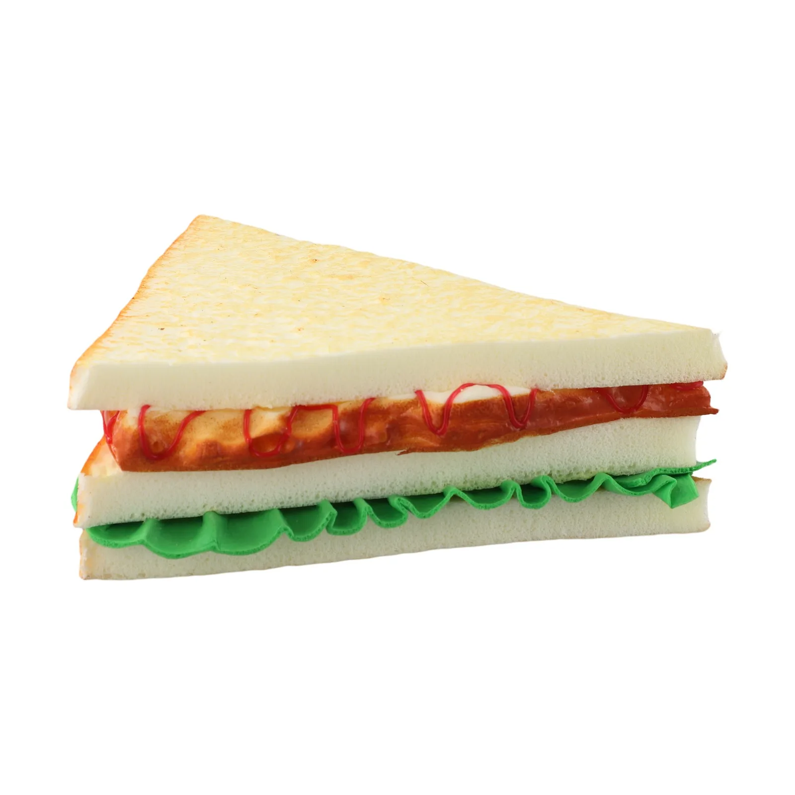 PU artificial sandwich food model for cake shop display home decoration and photography prop with detailed realism