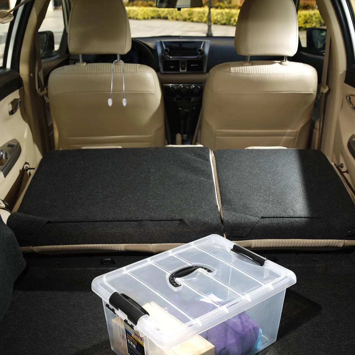 1Pair Premium Stainless Steel Car Seat Hook Diamond Design Headrest Hook 20Kg Heavy Duty Back Seat Organizer for Grocery Bags