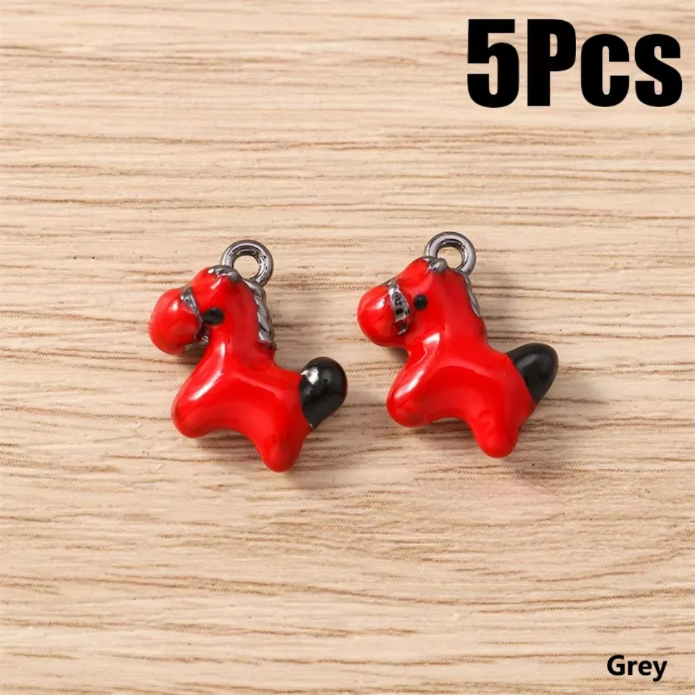 5 Pcs Necklaces Charms Horse Charms Pendants Parts Little Horse Horse Pendant Accessories Multi-purpose Zinc Alloy