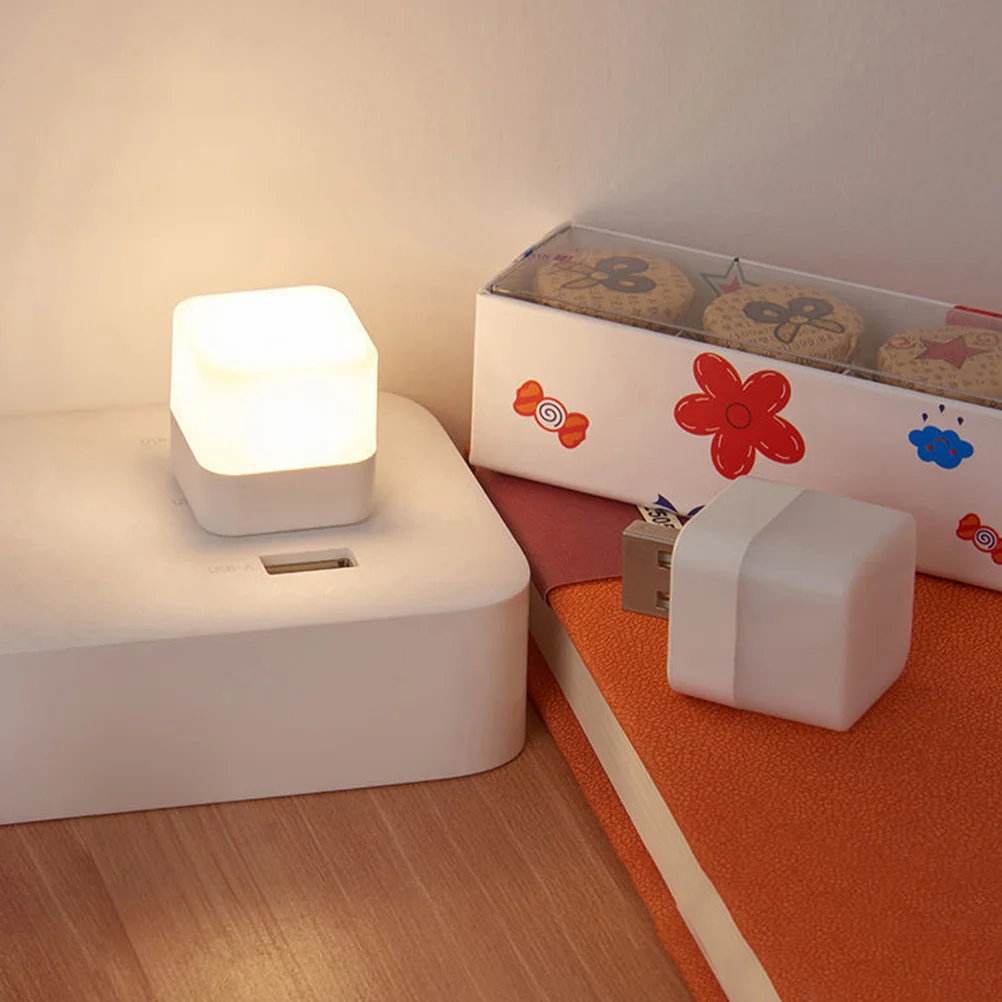 

4Pcs LED Night Lights Modern Plug in Nightlight Lamp Soft Illumination for Room Hallway Stairway Basement Mini Lamps