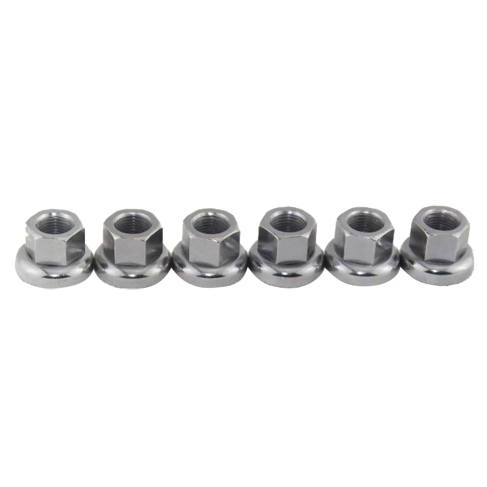 2PCS Bikes Crew Nut Bicycle Screw M9 M10 3/8 Screw Nut For MTB Bikes Hubs Series Motors Hub Dark Silver Bicycle Parts