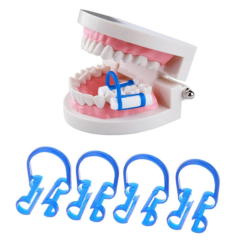 

20pcs Dental Cotton Roll Holder Disposable Blue Clip Dentist Clinic Treatment Material Orthodontic Supplies Teeth Whitening