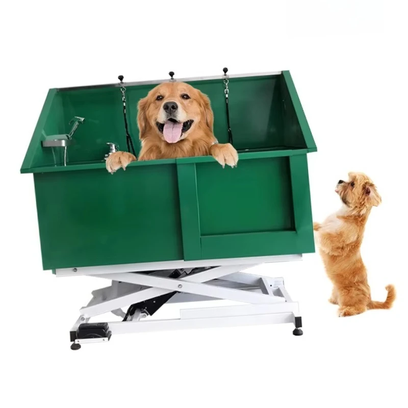 

Pet Grooming Stainless Steel Electric Lifting Dog Bath Tub: Height-Adjustable Cleaning System for Pet Supplies