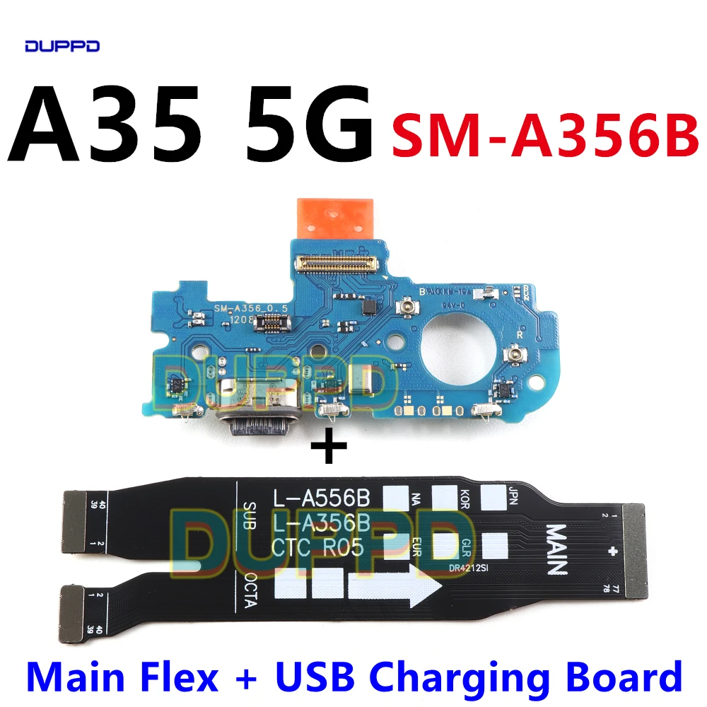 

USB Charging Port Dock Board For Samsung Galaxy A35 5G A356B A356 Connector Main Motherboard Flex Cable