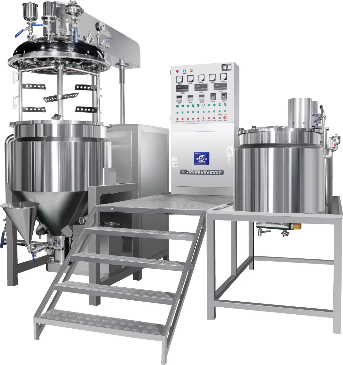 Yuxiang 200L Vacuum Emulsifier Homogenizer for Shoe Polish Cream Making Machine