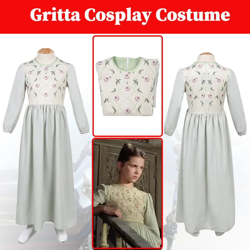 

Детский карнавальный костюм Gritta для девочек 1985, фильм Gritta from Castle of Rat, маскировка, ролевая игра, фантазия, детские юбки, костюм на Хэллоуин