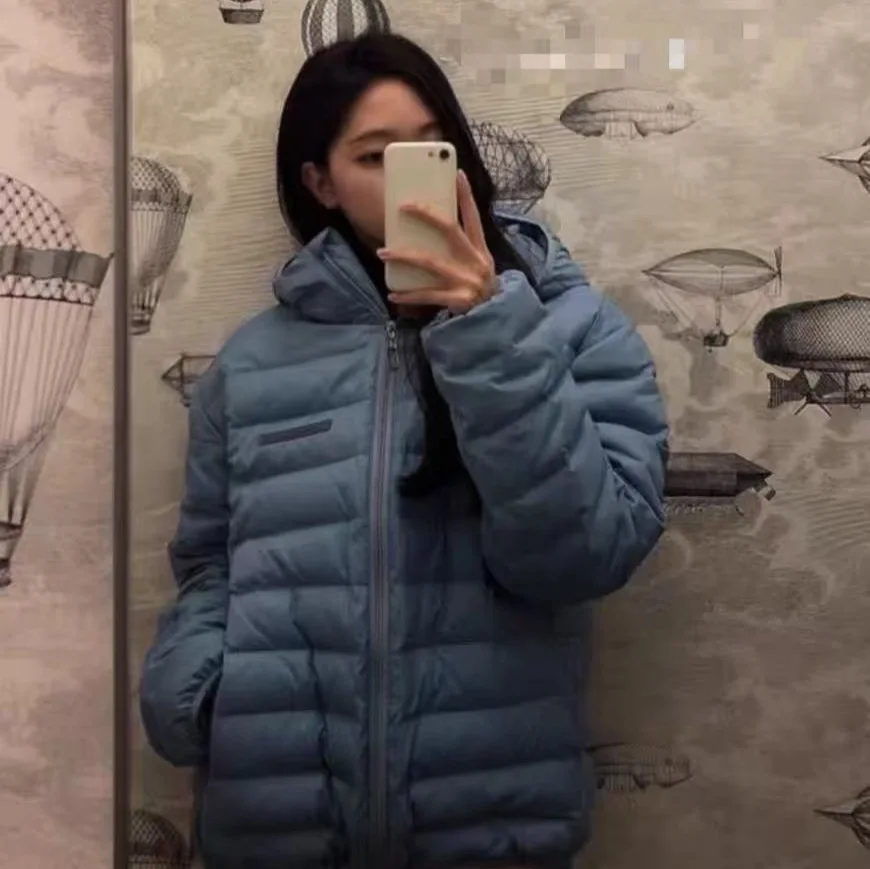 

Куртка с капюшоном из белого утиного пуха Dongda Gate, средней толщины, с наполнителем из нейлоновой ткани, со съемным капюшоном, зимняя.