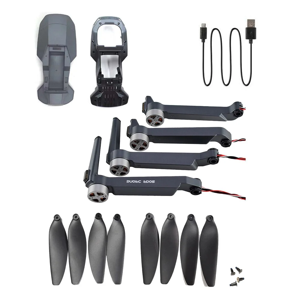 SG907 MAX SG907MAX RC Drone Original Spare Parts Body Shell Propeller Arm with Motor USB Charger Accessory