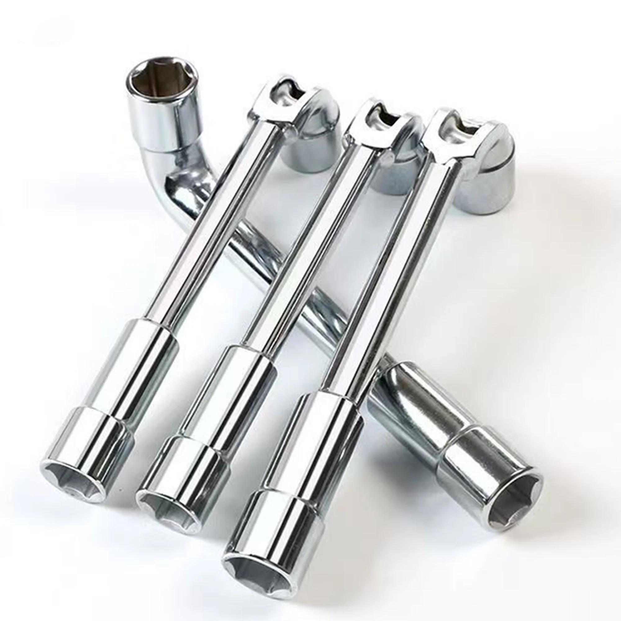 Elbow socket wrench-L-Shaped Elbow Socket Wrench, Manual Repair Tool for Nuts and Bolts, Mirror Perforated Hardware Wrench