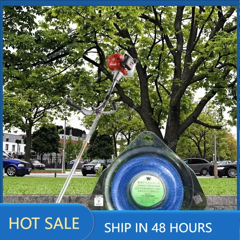 Hot Sale Blue 3.0mm Spiral-Shaped Straw Rope Trim Line Efficient Multi-Angle Cutting Lawn Gardening Mower Parts Accessories