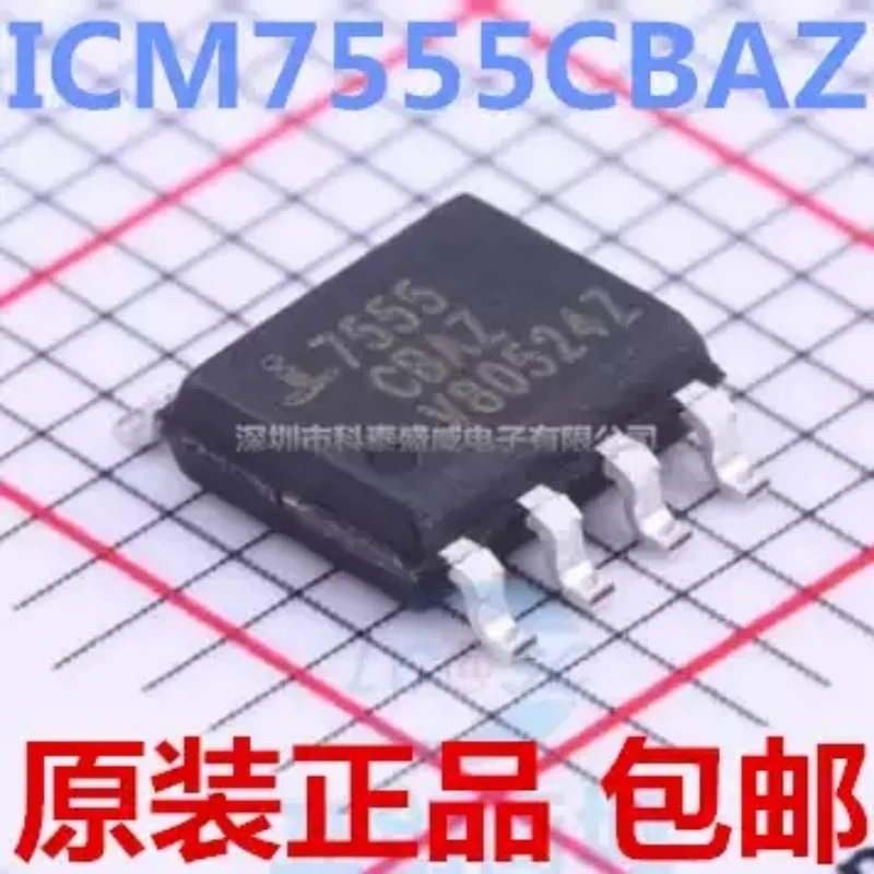 Brand new original ICM7555CBAZ-T ICM7555 silk screen 7555CBAZ SOP-8 clock buffer