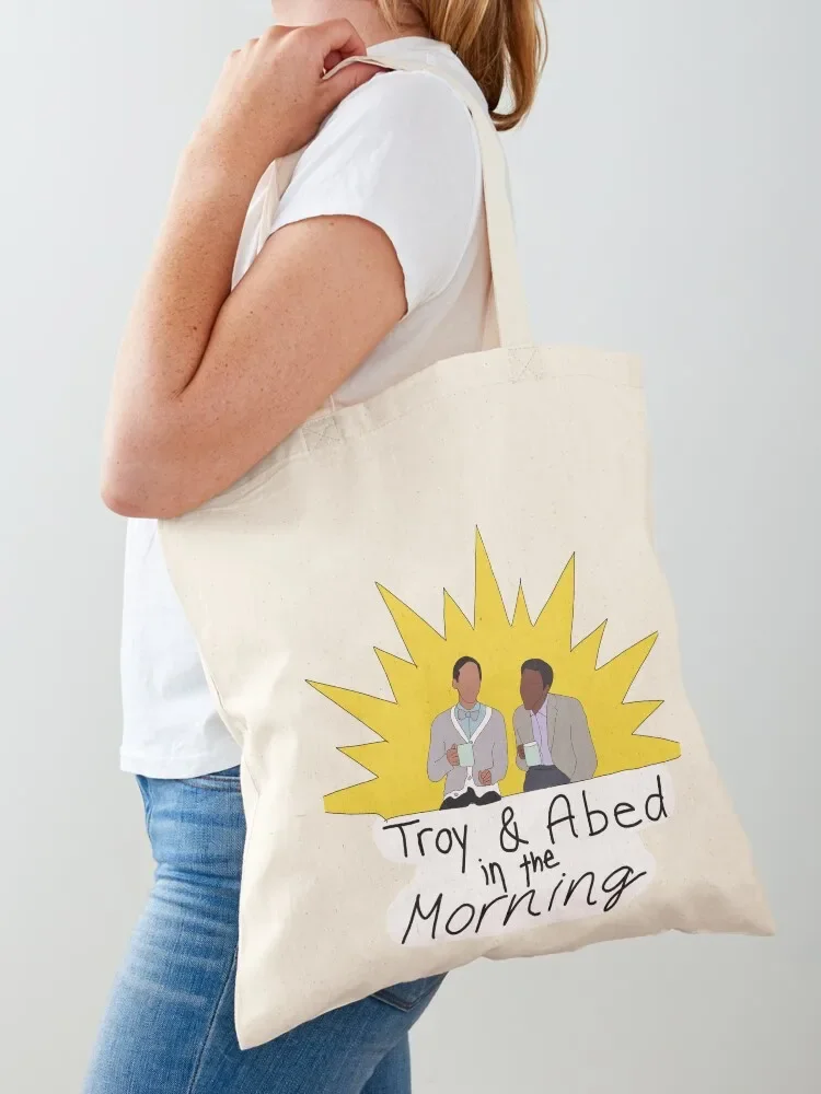 Troy and Abed in Morning Community TV Show Tote Bag tote bag canvas tote