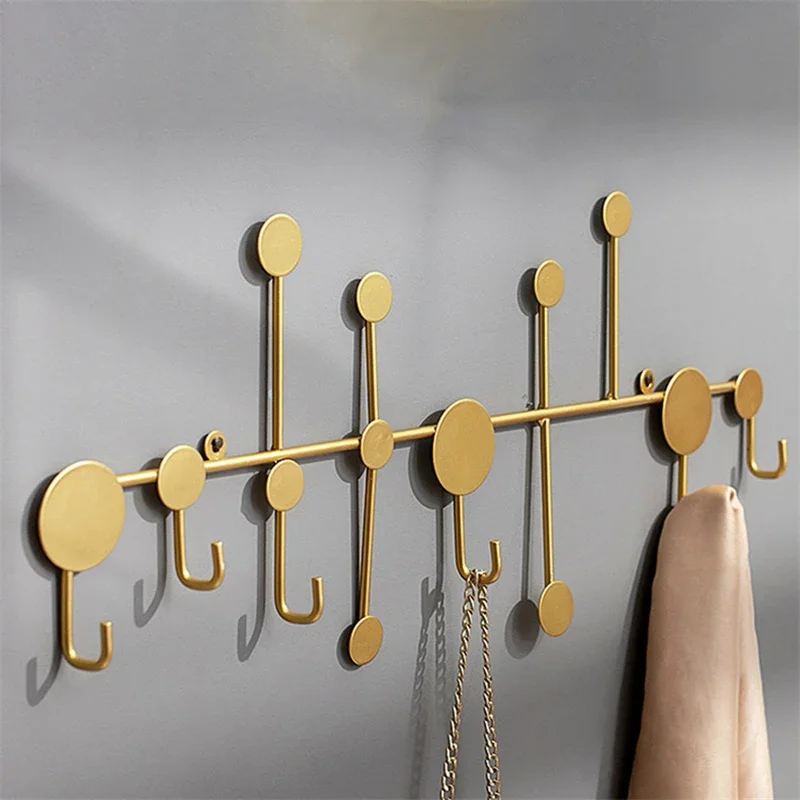 Black/Gold Wall Hook Storage Nordic Creative Entrance Key Hanger Home Decoration Wall Hanging Fitting Room Coat Hook 1Pcs