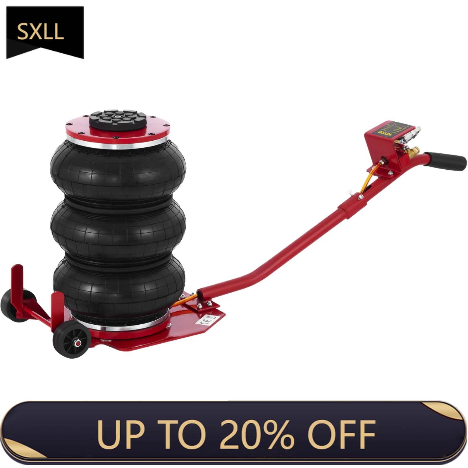 

SXLL Factory sales 3 tons 5 tons heavy duty gas cylinder adjustable height pneumatic airbag jack