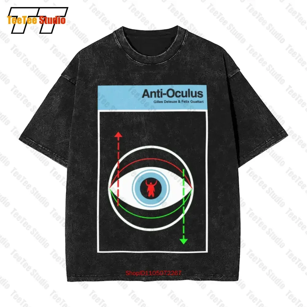 Deleuze y Guattari Retro Anti Oedipus Philosophy Vintage camiseta extragrande AE4D
