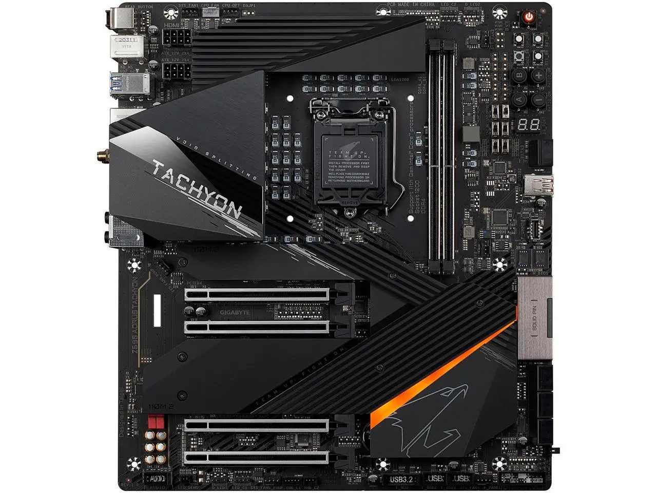 Gigabyte Z590 AORUS TACHYON Motherboard LGA 1200 Support Intel 10th/11th Gen CPU 64GB PCI-E 4.0 Intel Z590 Mainboard DDR4 ATX