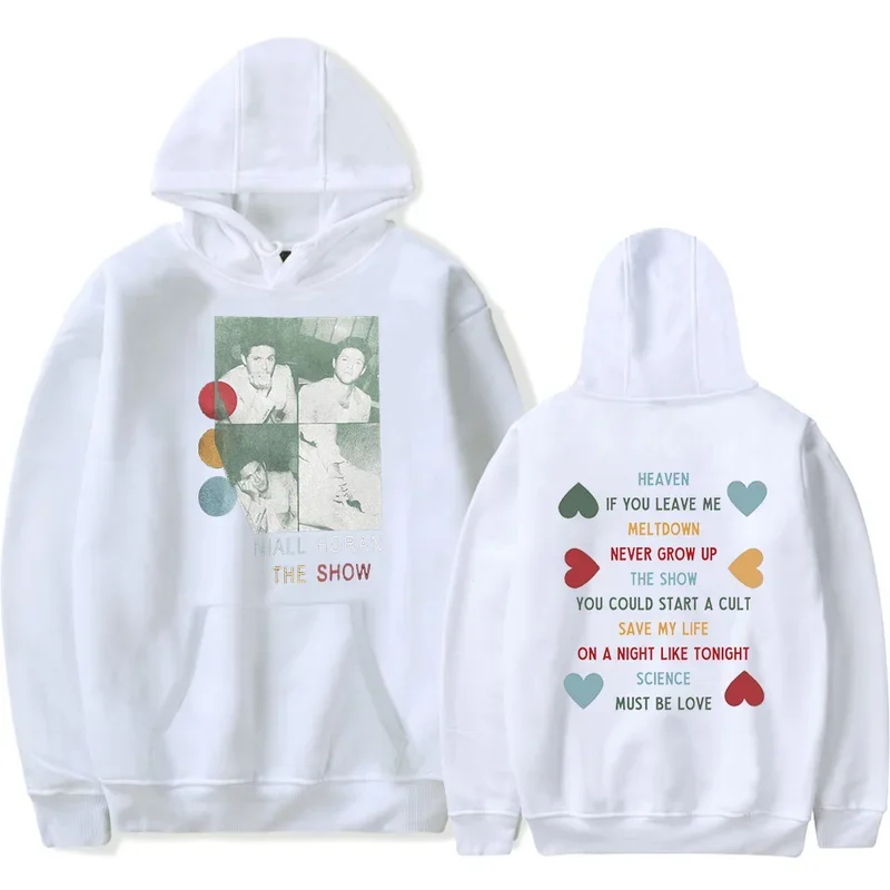 2024 Niall Horan The Show Hoodie Hello Lovers Off Merch Popular Graphics Sided Print Unisex Trendy Casual Streetwear Sweatshirt